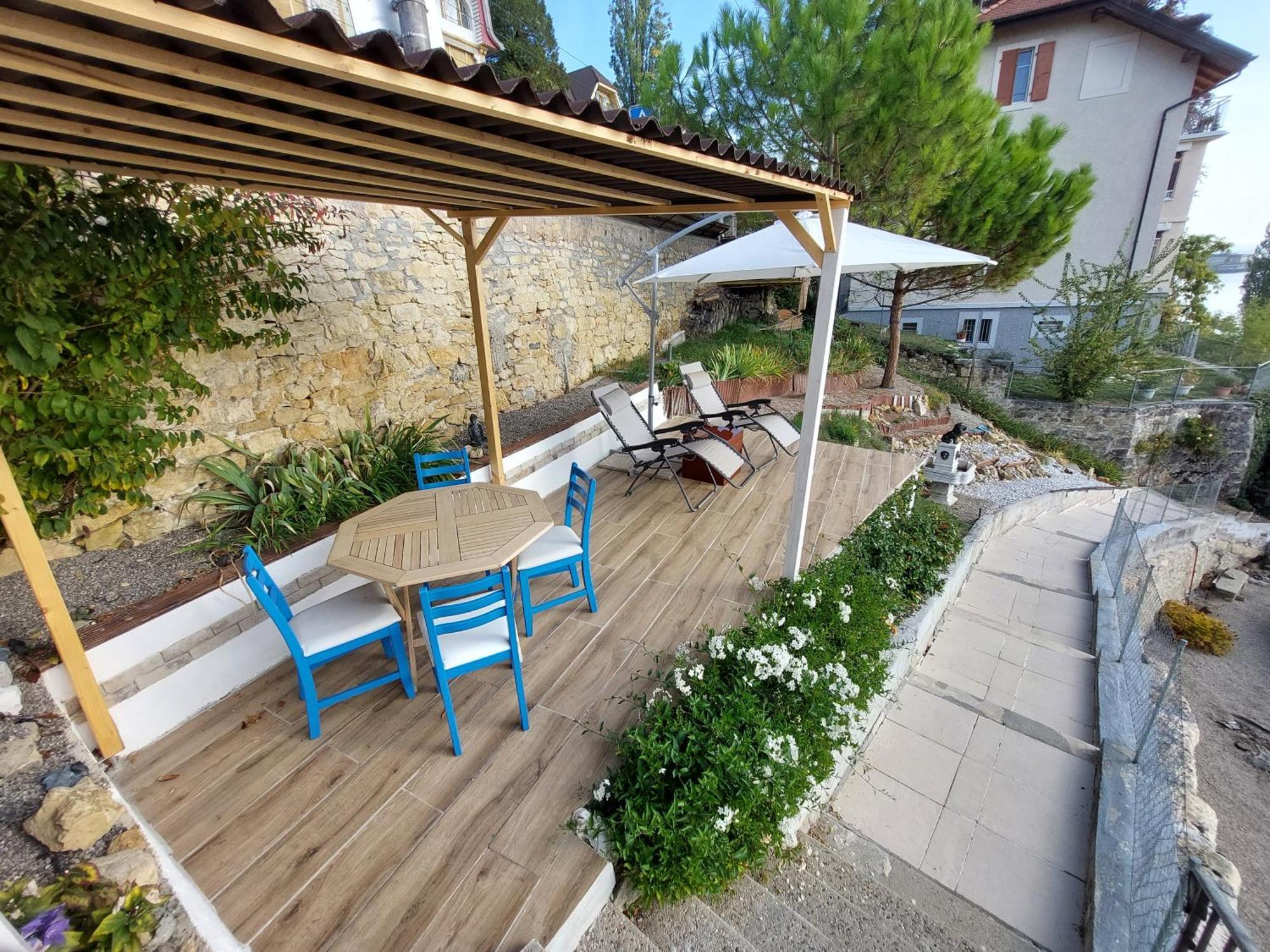 Apartamento La Crique De L'Evole Neuchâtel Exterior foto