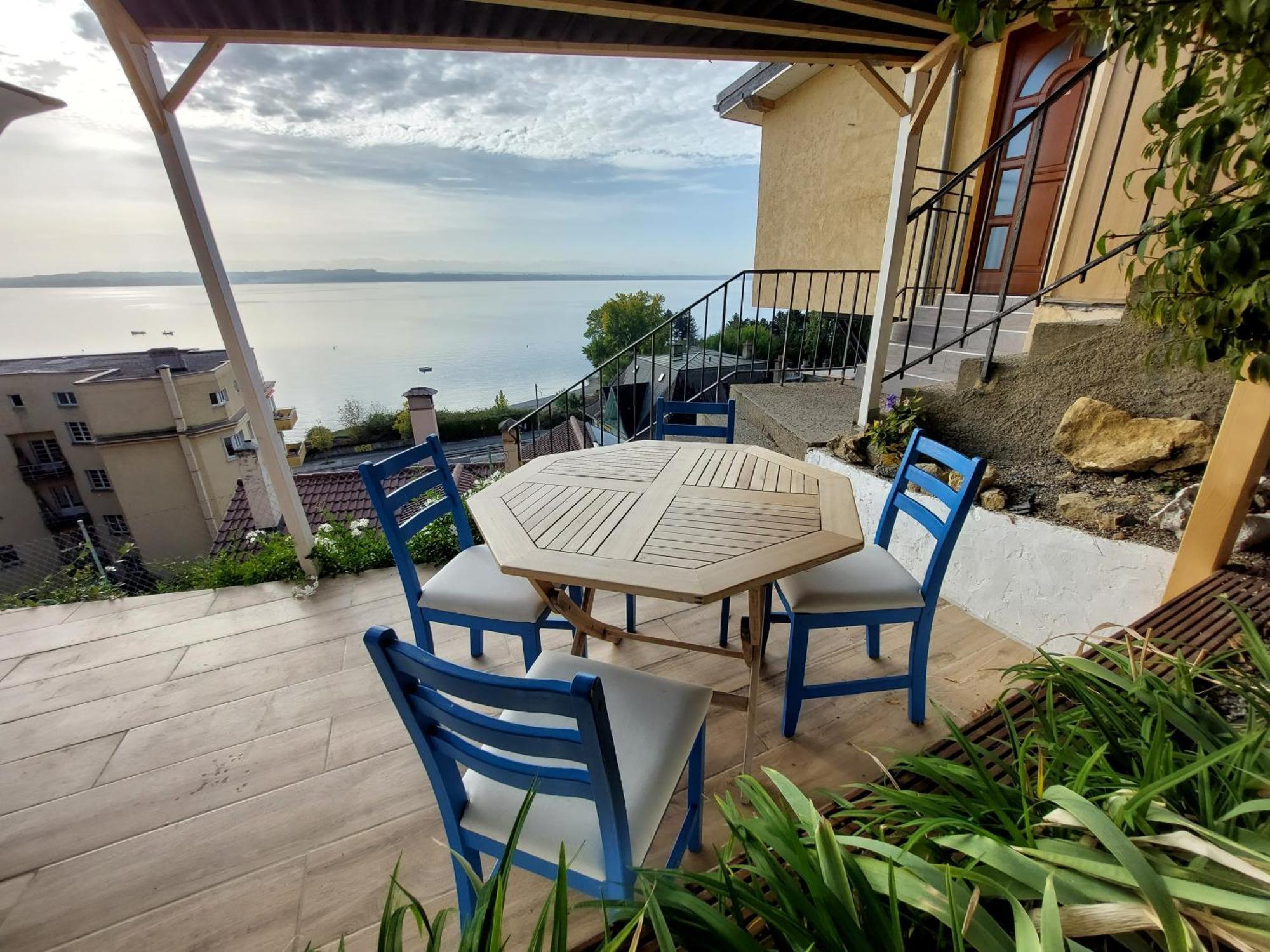 Apartamento La Crique De L'Evole Neuchâtel Exterior foto